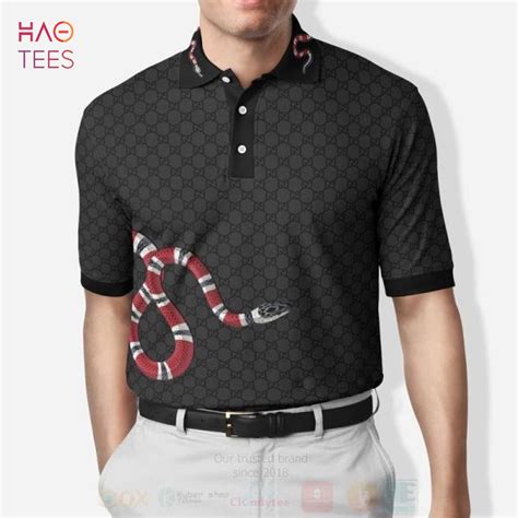 gucci polo shirt snake|gucci snake polo t shirt.